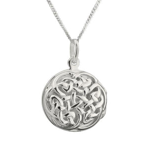 Hamilton & Young celtic knotwork silver locket | The Scottish Company