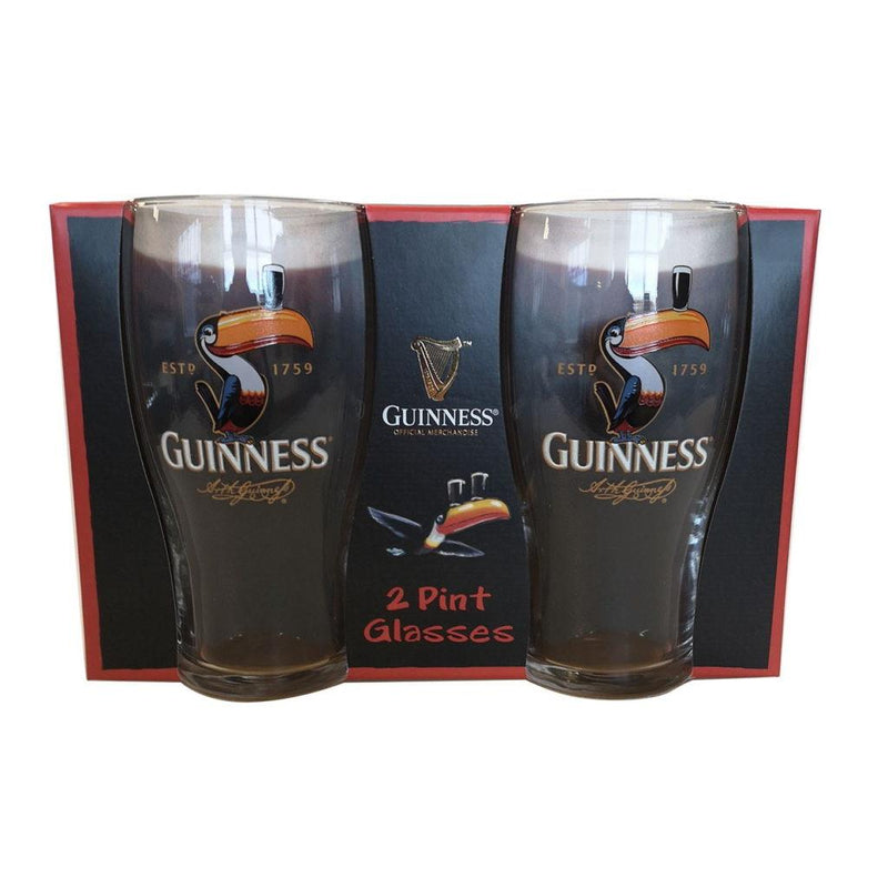 Guinness Toucan Christmas Pint Glass