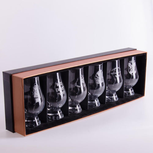 Glencairn Whisky Glasses | Etched Scottish Designs - Set of 6