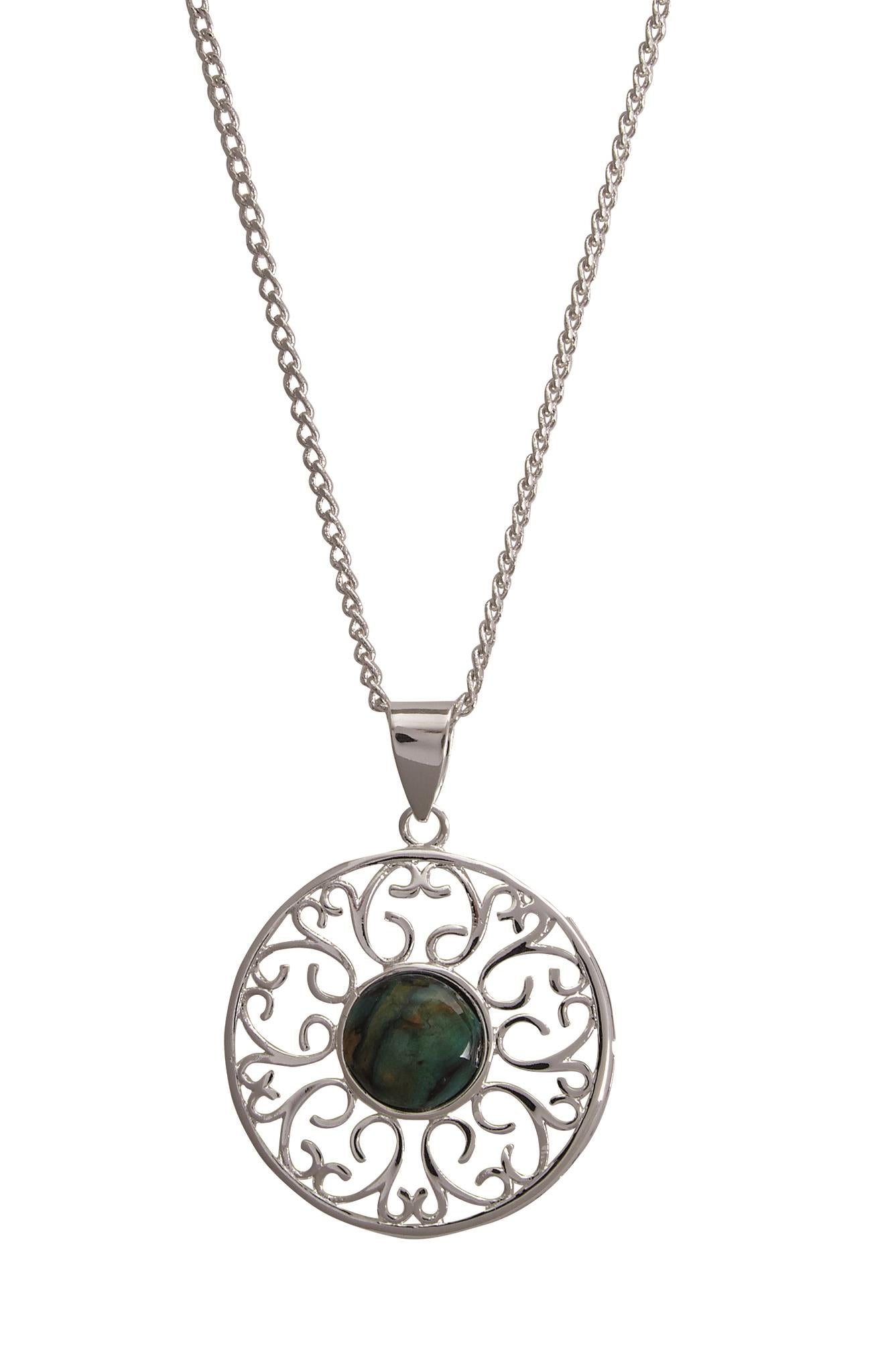 Heathergem Ochil silver-plated Pendant | The Scottish Company | Toronto