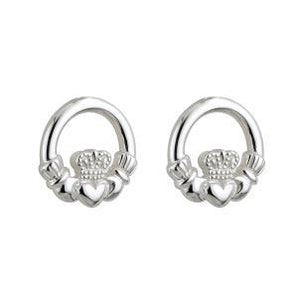 Child's Claddagh Silver Earrings | The Scottish Company