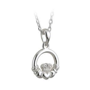 Solvar | Sterling Silver Children's Claddagh Pendant