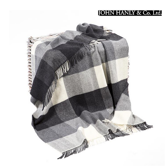 John Hanly Cashmere & Merino wool throw | The Scottish Company