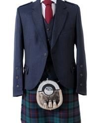 Midnight Blue Crail Kilt Jacket & Vest | The Scottish Company