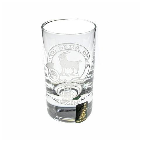 Collins Crystal | Clan Crest Dram Glass A-L