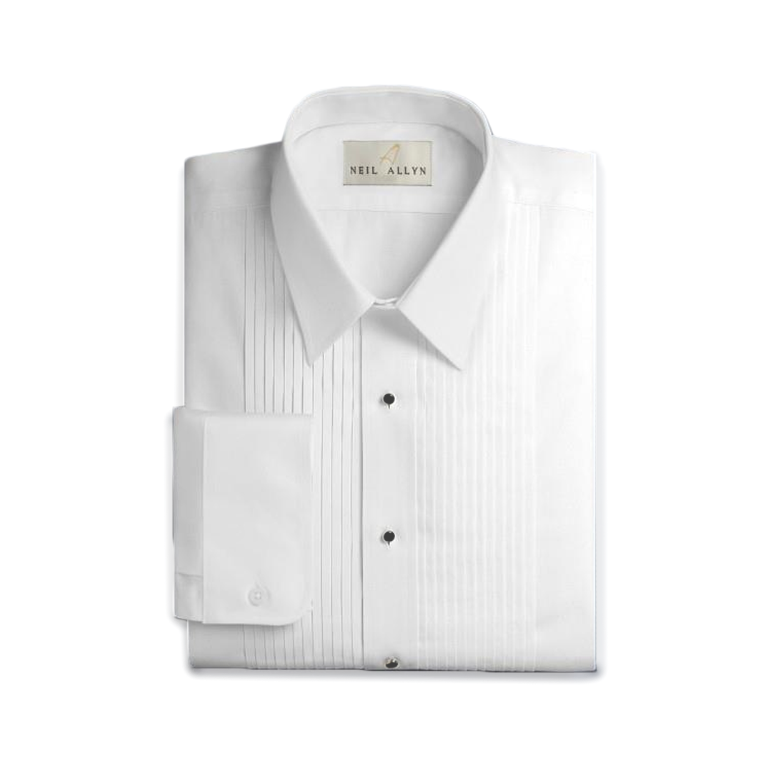 Laydown Collar Covertible Cuff Dress Shirt | The Scottish Company | Toronto