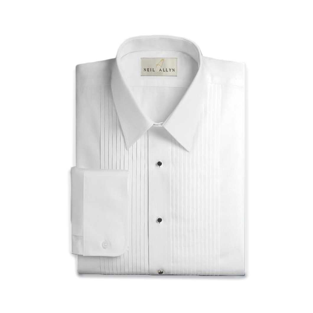 Laydown Collar Covertible Cuff Dress Shirt | The Scottish Company | Toronto