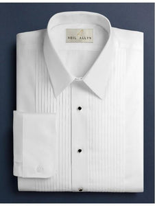 Laydown Collar Pleated Shirt | Slim Fit