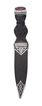 Sgian Dubh | Celtic Design in Polished Pewter with Stone Top