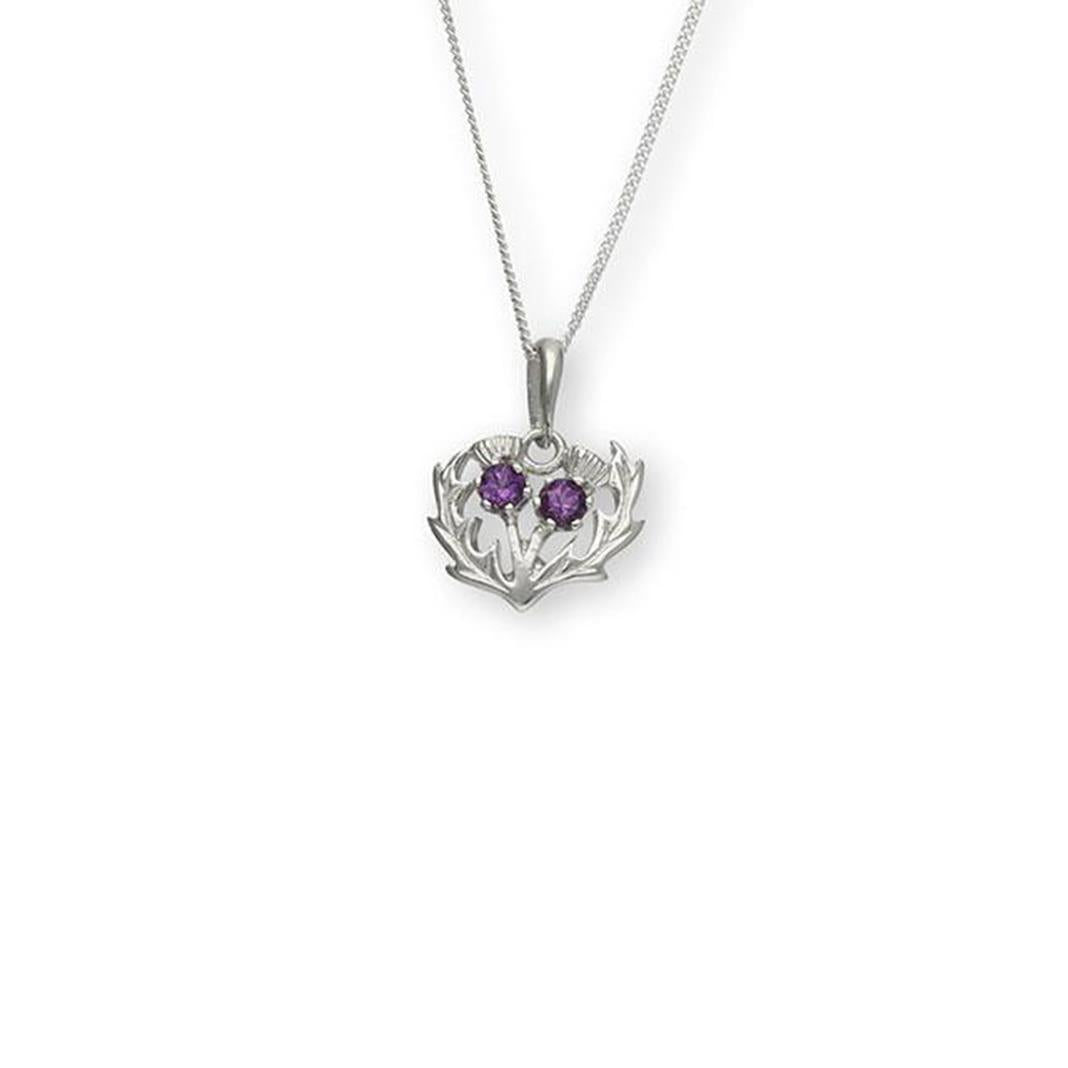 Ortak Amethyst Thistle Silver Pendant | The Scottish Company | Toronto