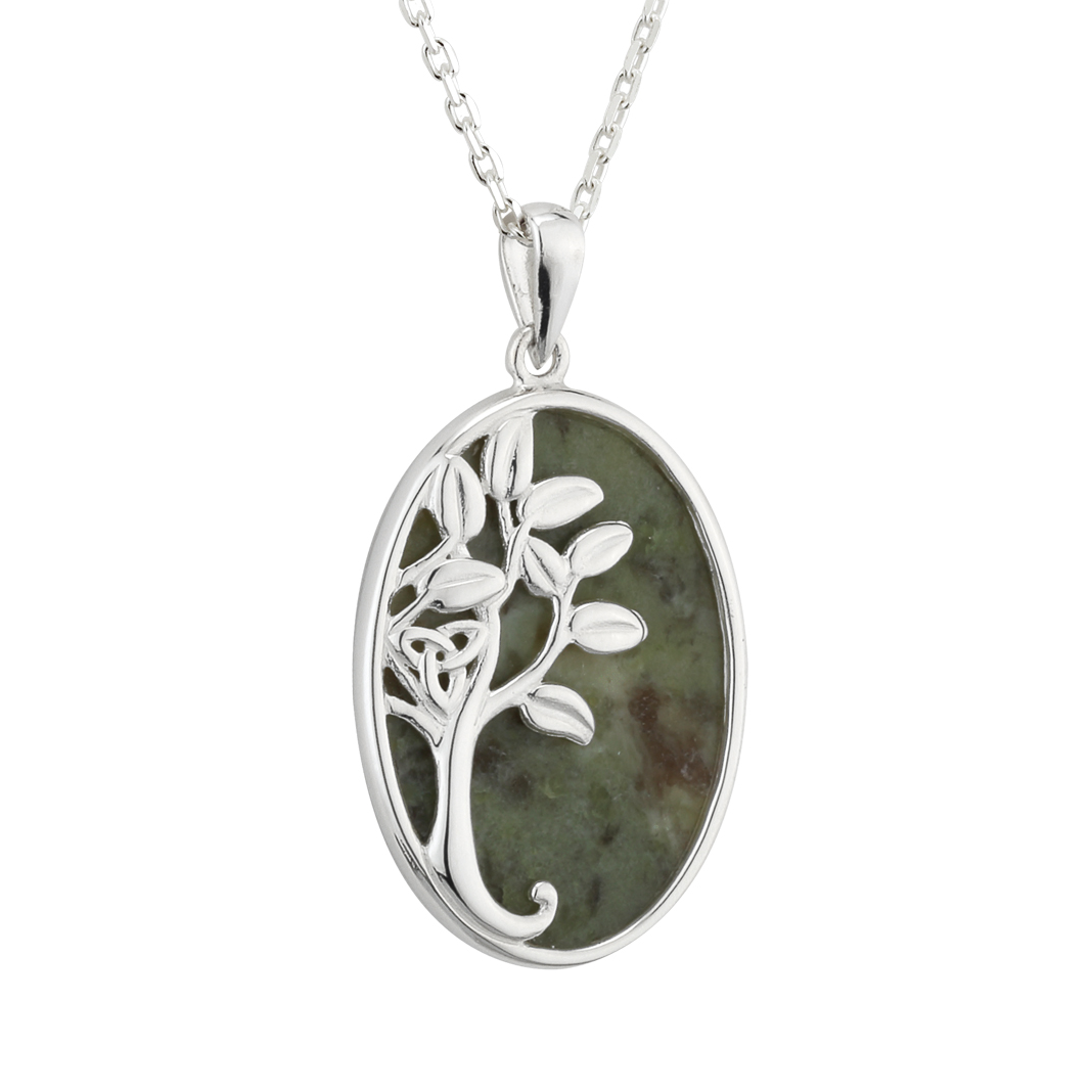 Solvar | Sterling Silver Connemara Tree of Life Pendant