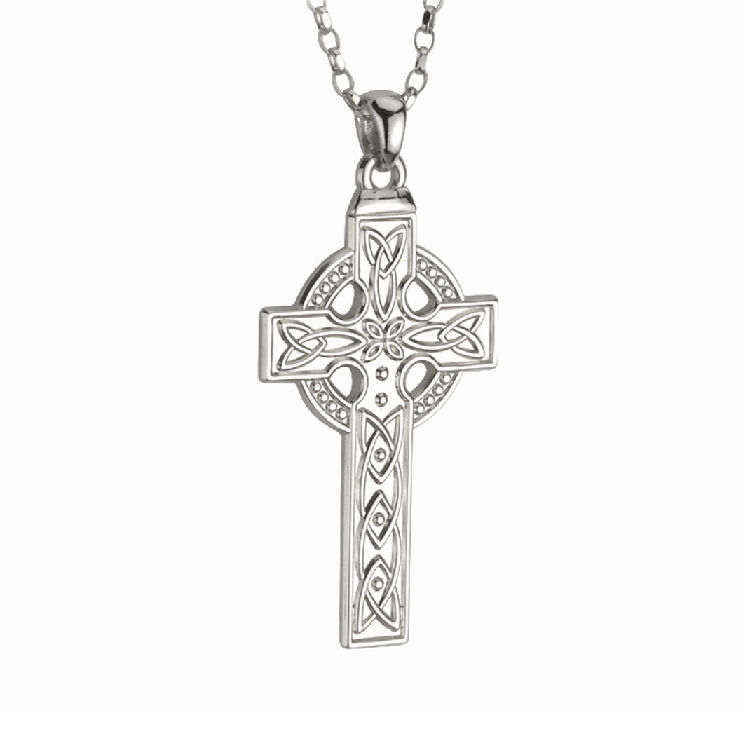 Solvar Silver Celtic Cross Pendant | The Scottish Company