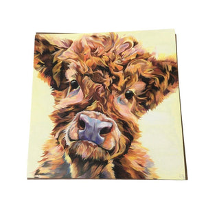 Lauren's Cows | Highland Cow Greeting Card "Ted"