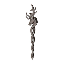 Staghead Celtic Weave Kilt Pin in Gun Metal Grey Pewter Finish | The Scottish Company | Toronto