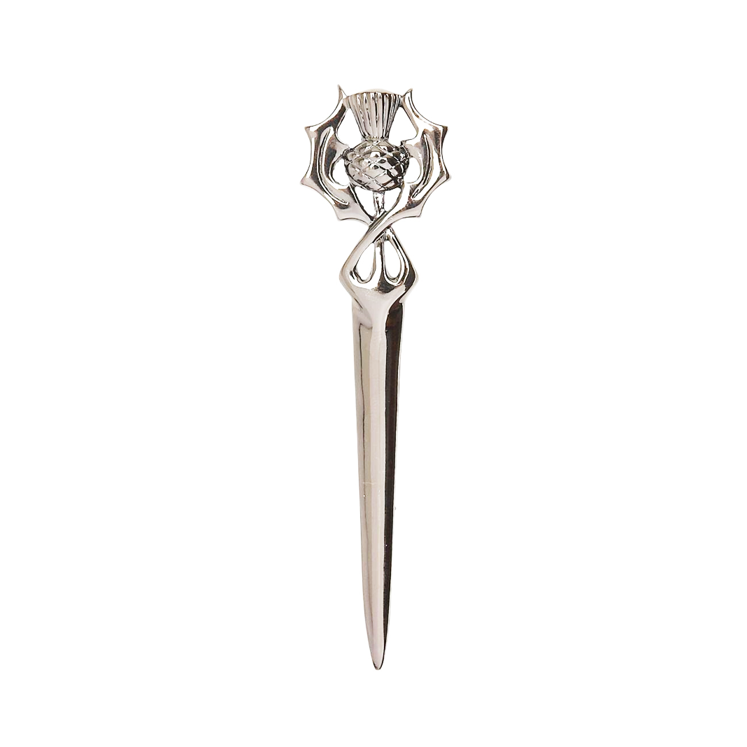 Chrome Thistle Kilt Pin | The Scottish Company | Toronto