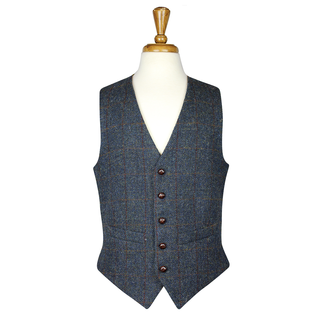 Bucktrout Iain Harris Tweed Vest | The Scottish Company