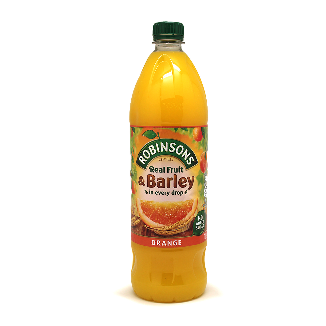 Robinsons | Real Fruit Orange & Barley - No sugar added