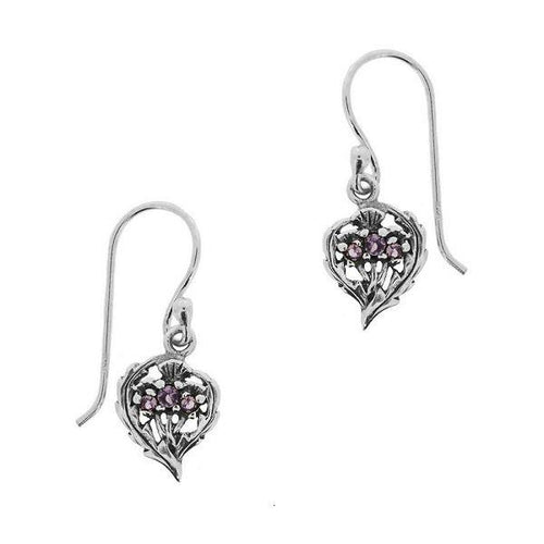 Silver Thistle earrings | The Scottish Company