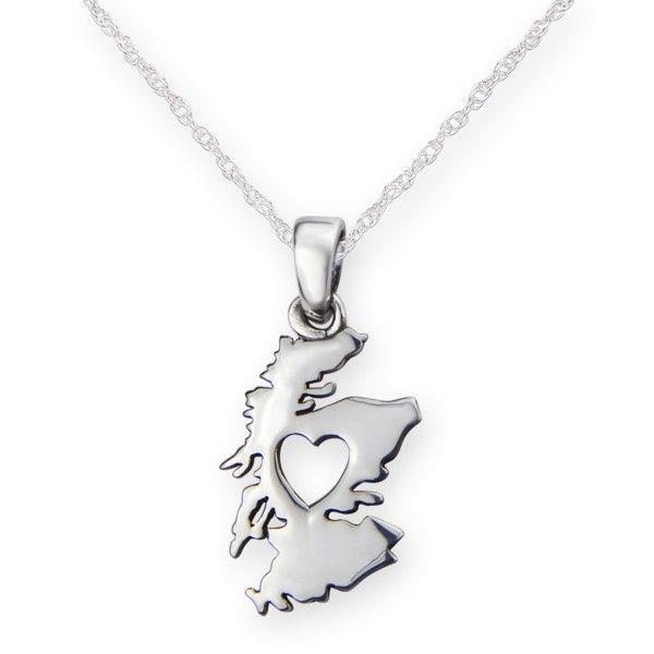 Heart of Scotland Silver Pendant | The Scottish Company