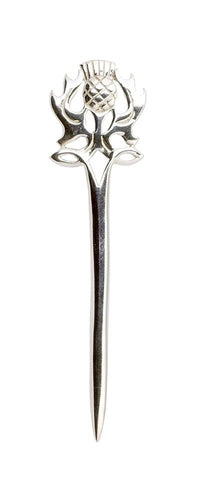 Sterling silver Kilt pin with Scottish Thistle design | The Scottish Company