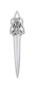 Sterling Silver kilt pin with Celtic knot design