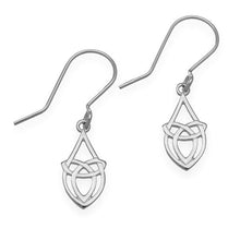 Ortak Celtic knotwork silver earrings | The Scottish Company