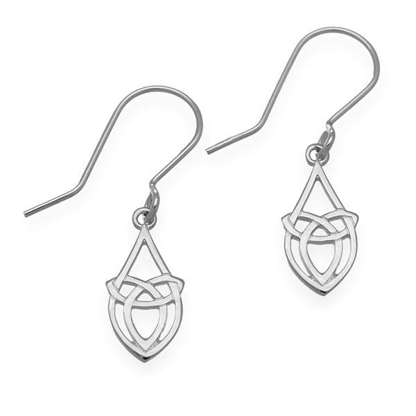 Ortak Celtic knotwork silver earrings | The Scottish Company