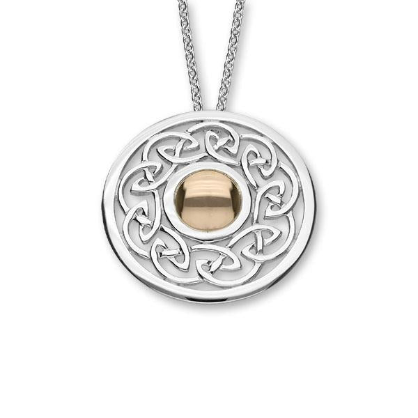 Ortak Cuillin silver & rose gold pendant | The Scottish Company