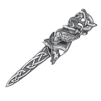 Kilt Pins | Zoomorphic Design  Antique Silver and Pewter