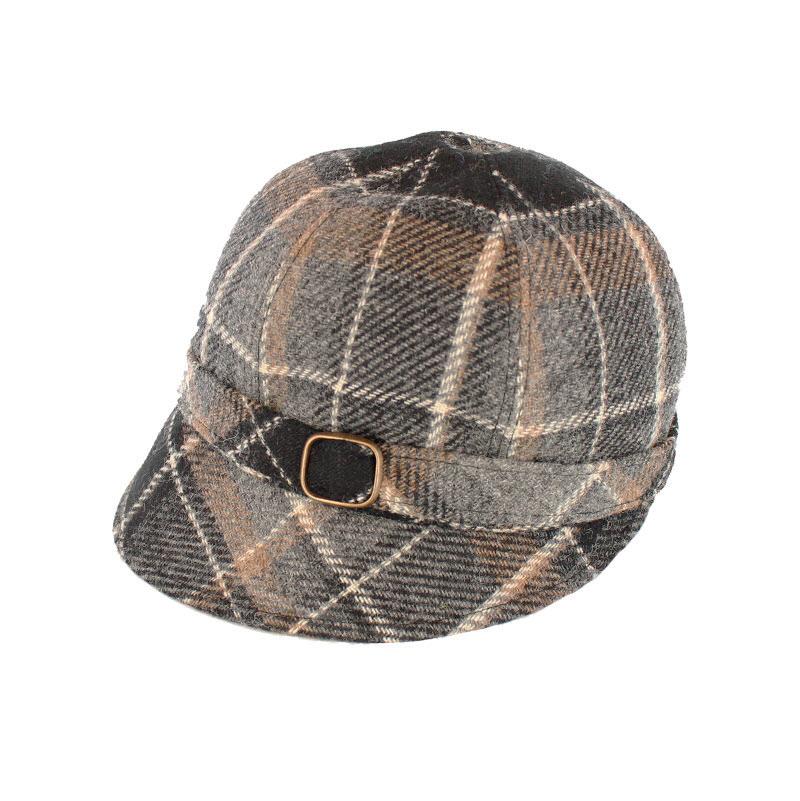 Mucros Grey plaid Flapper Hat | The Scottish Company