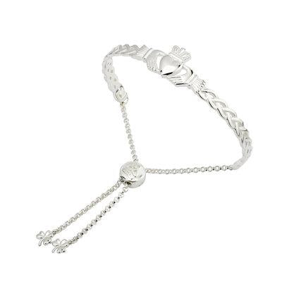 Solvar | Sterling Silver Claddagh Bangle