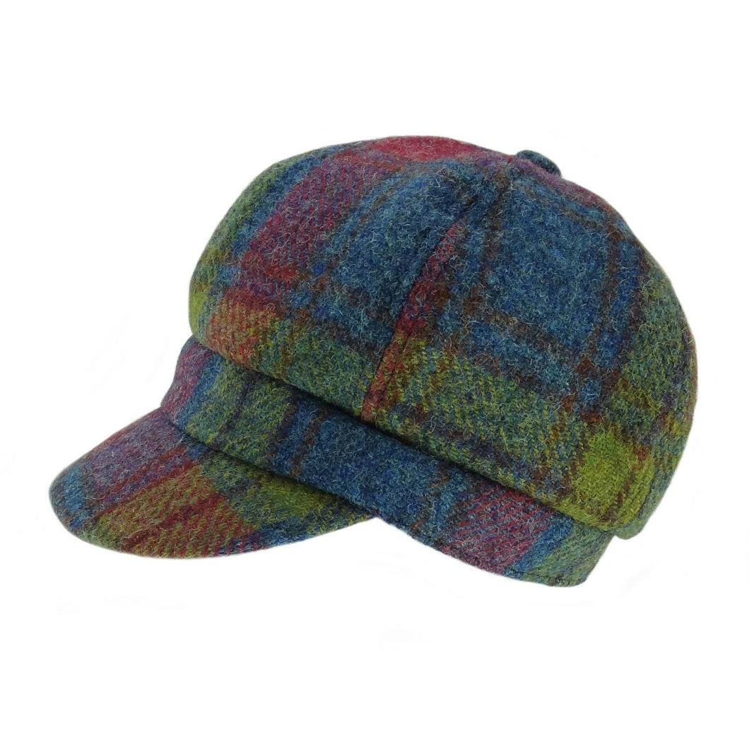 Harris Tweed | Women's Baker Boy Cap - Multicolour