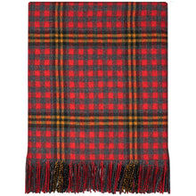Lochcarron Red Red Rose tartan lambswool blanket | The Scottish Company