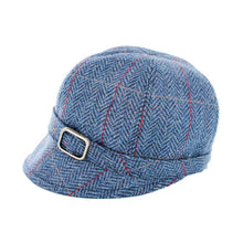 Mucros Blue plaid tweed flapper hat | The Scottish Company