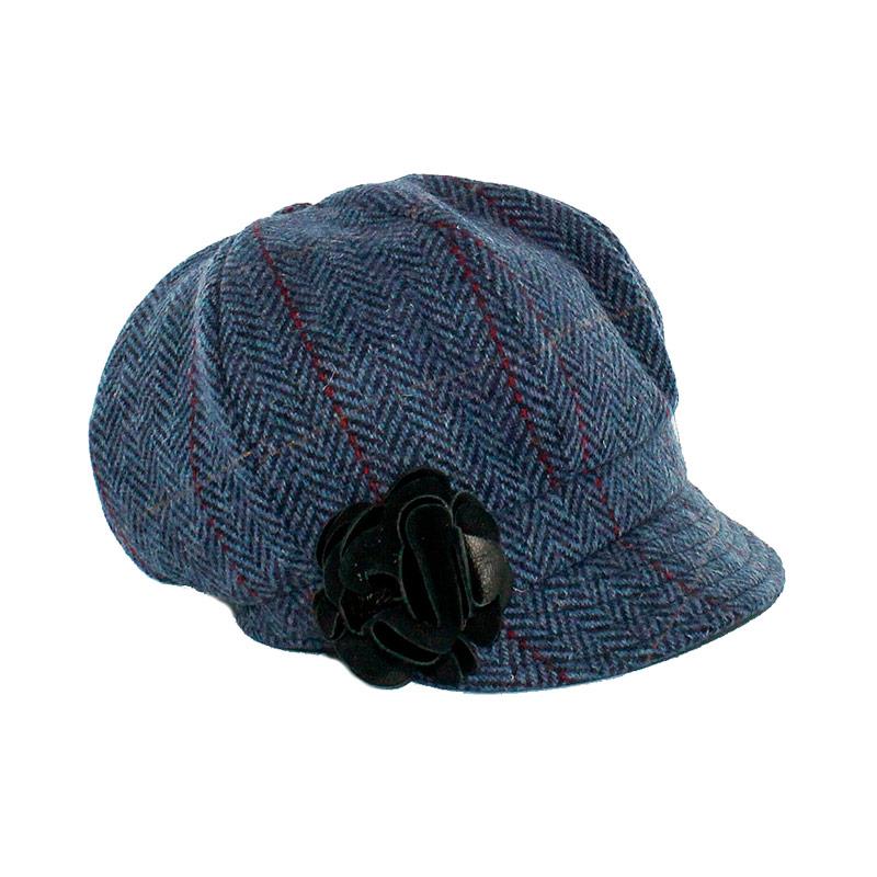 Mucros Newsboy Blue Plaid Hat | The Scottish Company