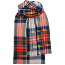 Lochcarron Alba Royal Stewart Dress Grey Tartan scarf | The Scottish Company