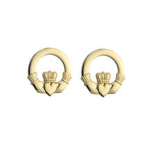 Solvar Gold Claddagh Earrings | The Scottish Company