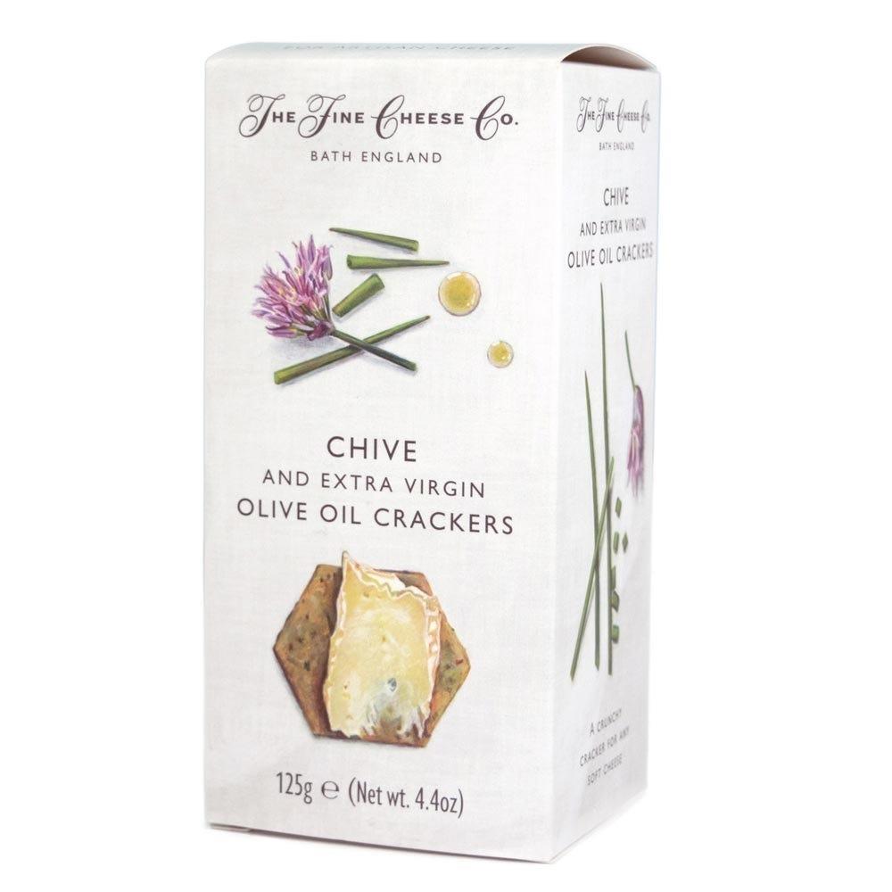 Fine Cheese Co Chive Extra Virgin Olive Oil Crackers | The Scottish Company