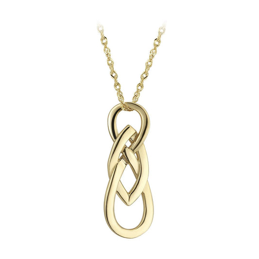 Solvar 9k gold Celtic Twist Pendant | The Scottish Company