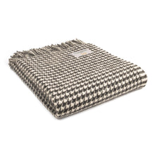 Tweedmill Charcoal Houndstooth Wool Throw | The Scottish Company